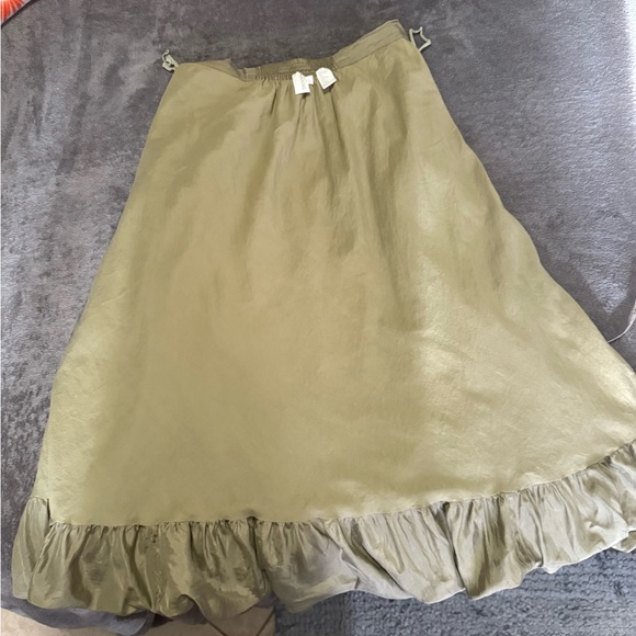 Dkny pure Asymmetrical Green Bubble Midi Skirt - Picture 14 of 16